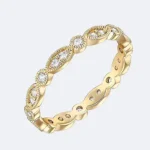 Elegant Floral Crystal Stone Designer Bangle Bracelet